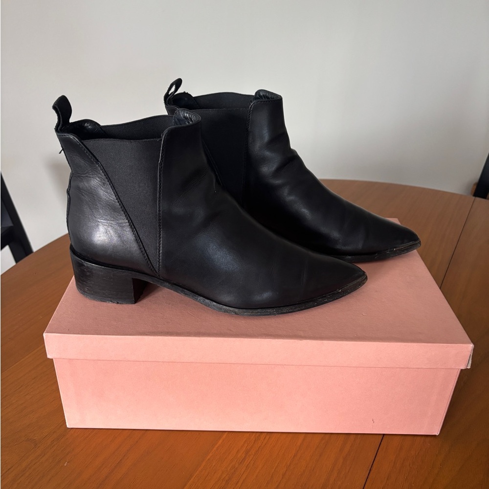Acne Studios Jensen Black Ankle Boots